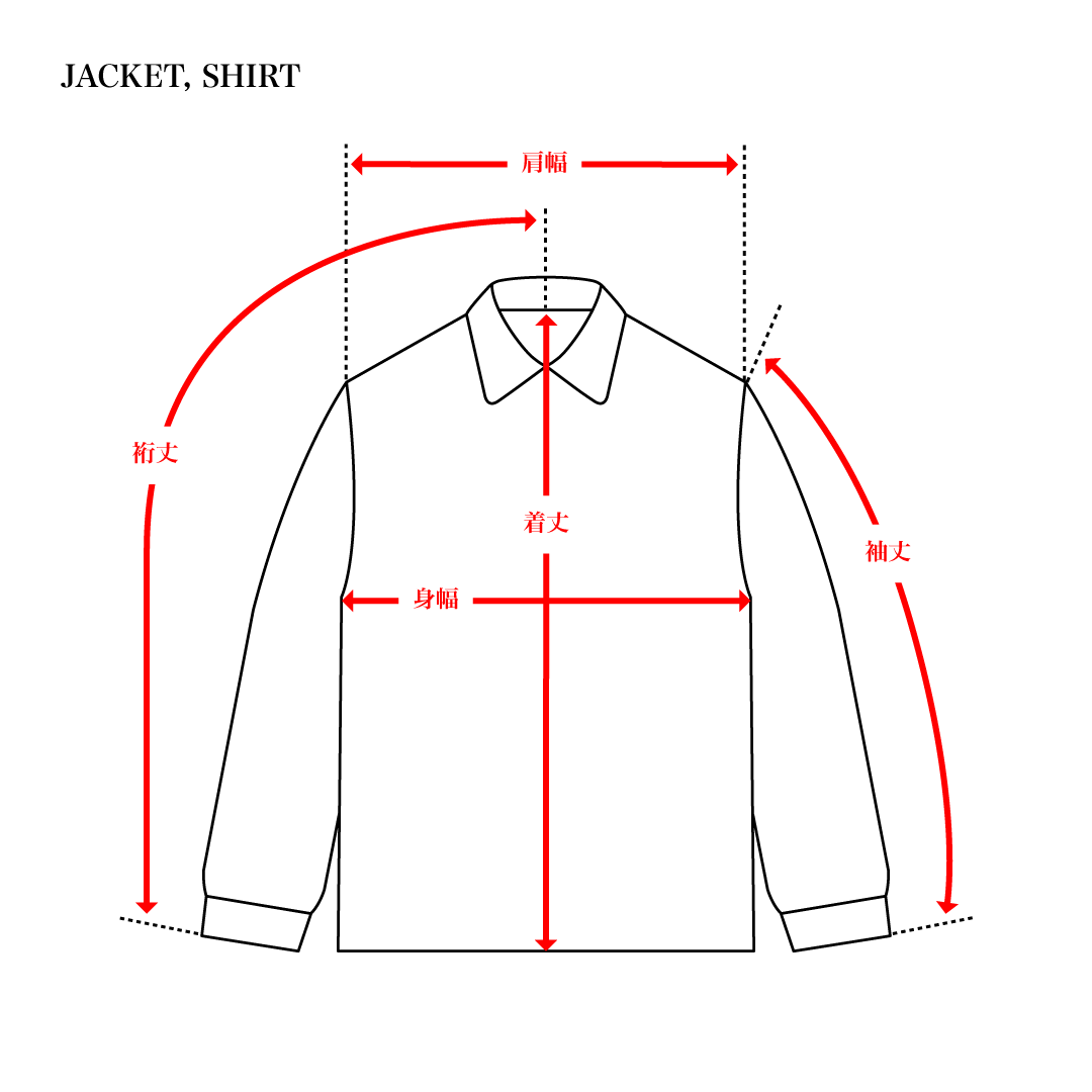 SIZE GUIDE: JACKET, SHIRT