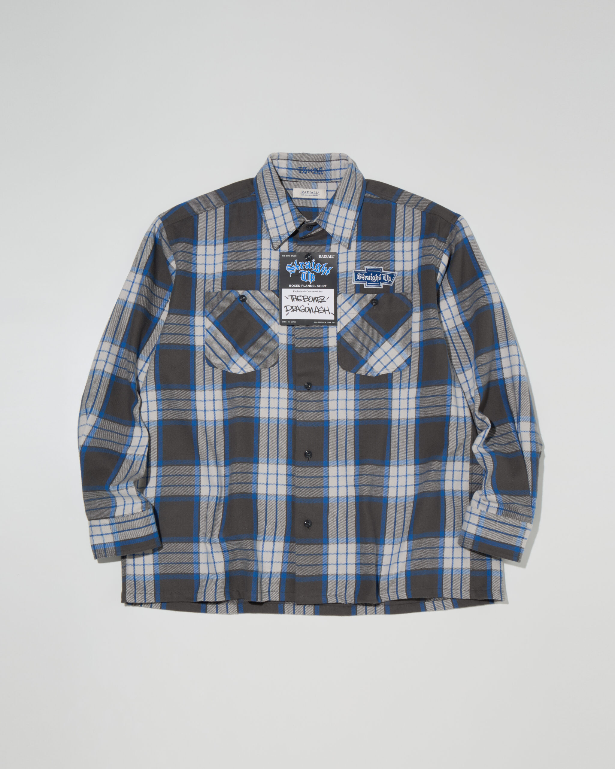 RADIALL x STRAIGHT UP Wネーム SHIRT XLサイズ RADIALL x STRAIGHT UP Wネーム SHIRT XLサイズ